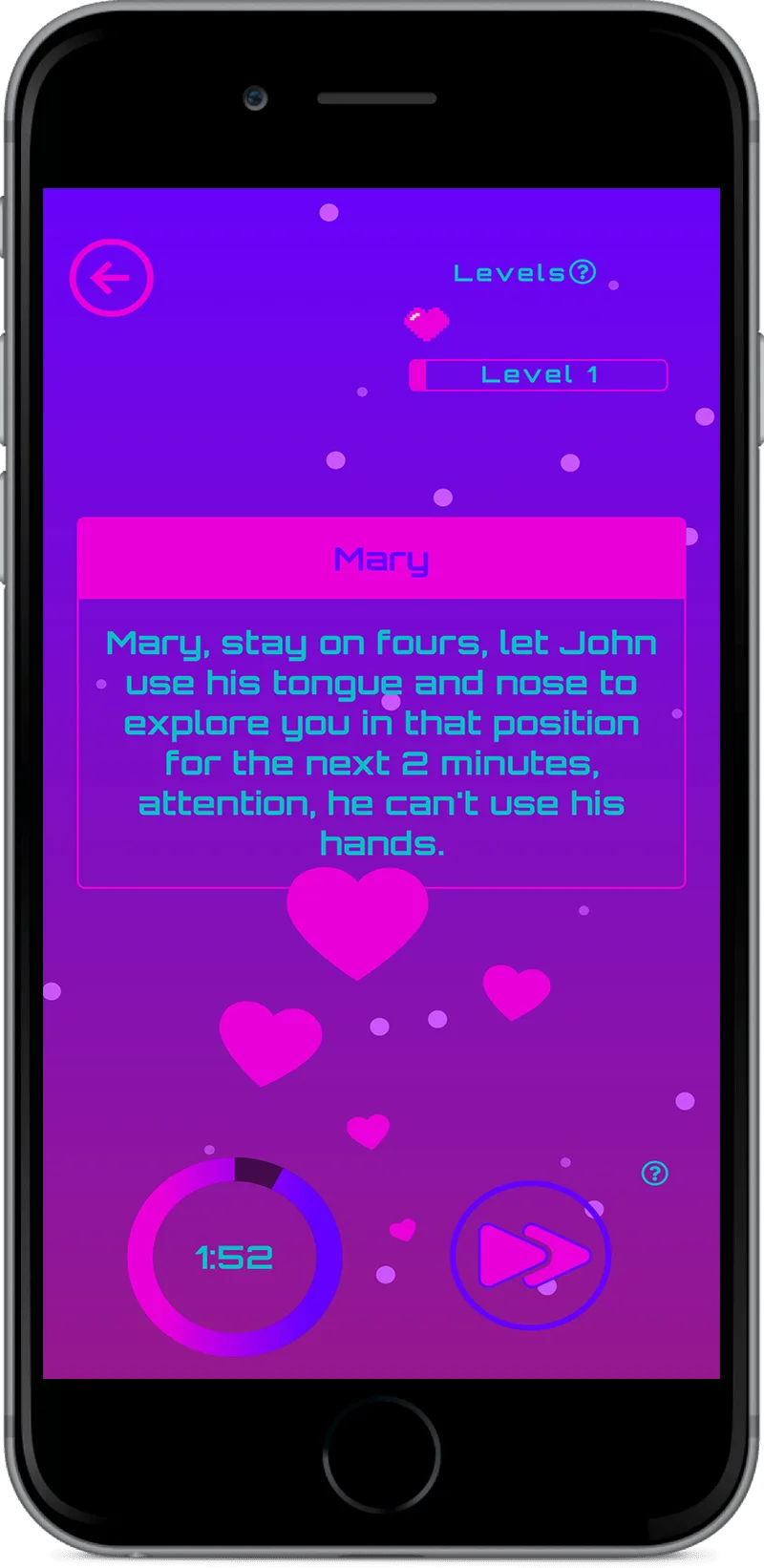 Sexutfordringsspill for par som vil krydre forholdet og oppdage sekstips.